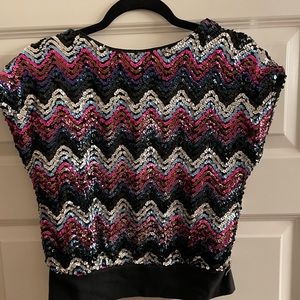 Sequined crop top (vintage)
